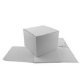 High Gloss White Folding Gift Box (8"x8"x6")